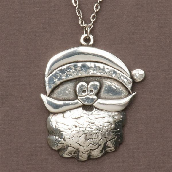 Cornish Pewter Santa Necklace - Picture 1 of 1